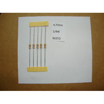 RESISTOR. 1/4W 4R70 4.70Ohm 5% *8 PC* NEW