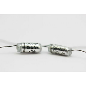 STYROFLEX CAPACITOR ST12 1500pF 125V 5% NOS 5PC. CA45U500+Ca46U50F021015