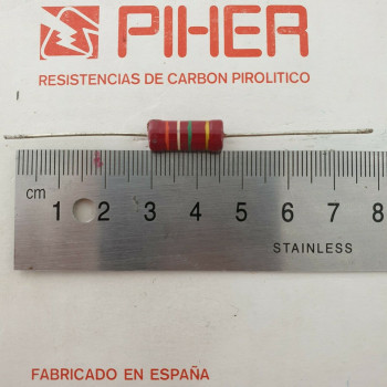 1 X 1W 3,9M 3.9M 3M9 5% 1970s VINTAGE PIHER RESISTOR. NOS. C1816U350F280121