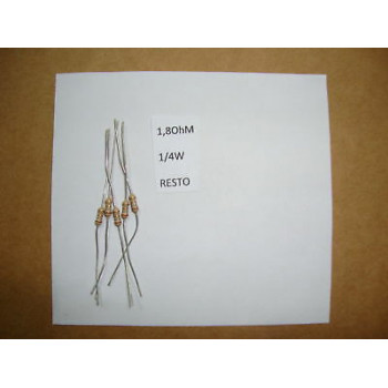 RESISTOR. 1/4W 1R8 1.8Ohm 5% *8 PC* NEW