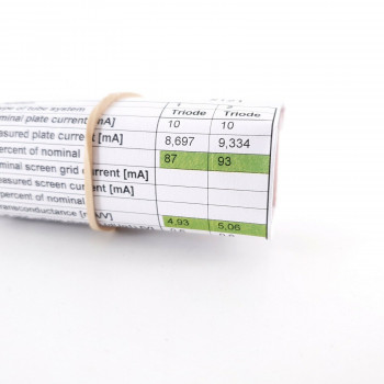 1 X CV455 / ECC81 UNITED TUBE. 1970s PROD. 87/93%. CF  ENA 2