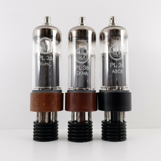 3 X PL36 RADIOTECHNIQUE TUBE. MATCHED TRIO. 99/97/97%. 1. CH47