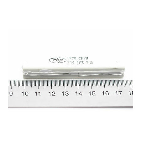 CEMENTED CERAMIC RESISTOR 3,3 OHM 24W RHP 1375CV 10% NOS *1PC* U47