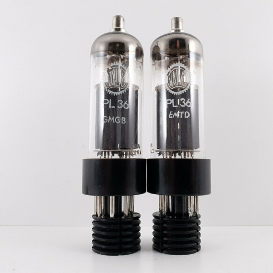 2 X PL36 VALVO TUBE. MATCHED PAIR. 80/81%. 3. CH47