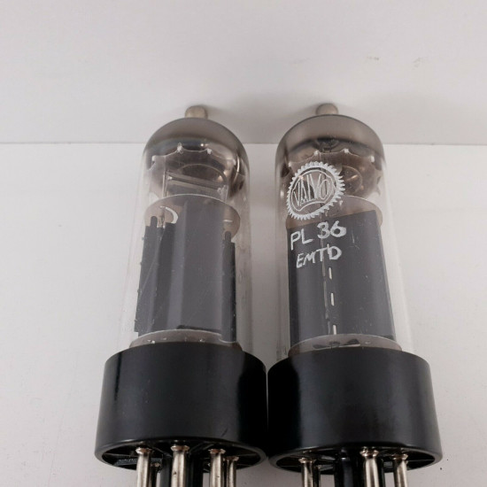 2 X PL36 VALVO TUBE. MATCHED PAIR. 80/81%. 3. CH47