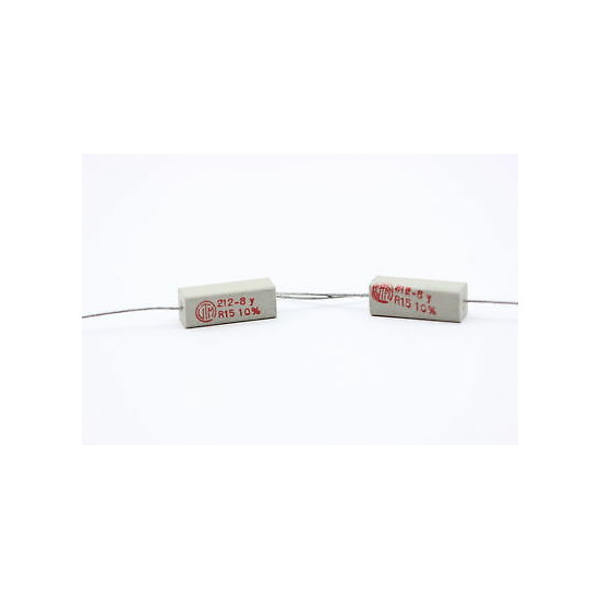 CERAMIC CEMENTED RESISTOR 0,15 OHM 4W 10% NOS(New Old Stock) *2PC*. U91F231015