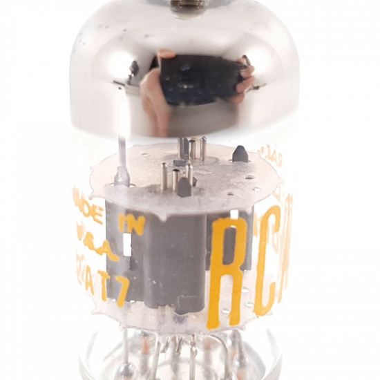 1 X 12AT7 RCA TUBE. 1960s PROD. 114/112%. CF  ENA