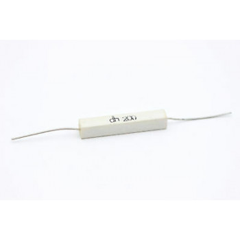 CEMENTED CERAMIC RESISTOR 20 OHM 6W DH AXIAL NOS (New Old Stock) *1PC* U1