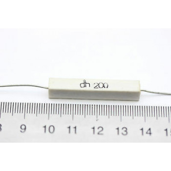 CEMENTED CERAMIC RESISTOR 20 OHM 6W DH AXIAL NOS (New Old Stock) *1PC* U1 2