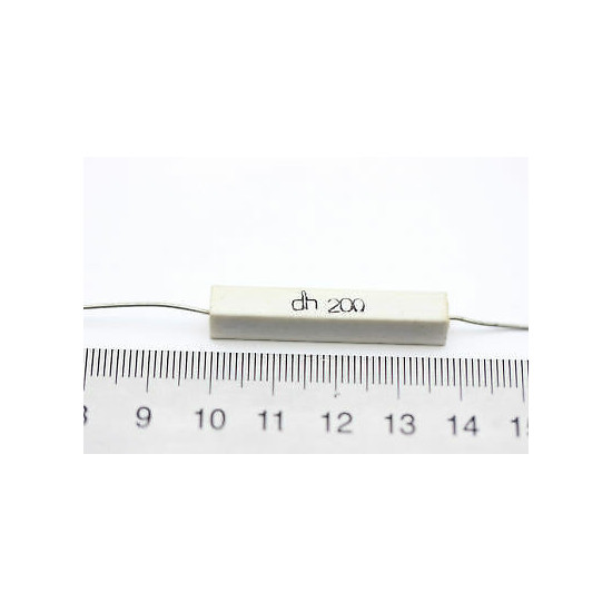 CEMENTED CERAMIC RESISTOR 20 OHM 6W DH AXIAL NOS (New Old Stock) *1PC* U1