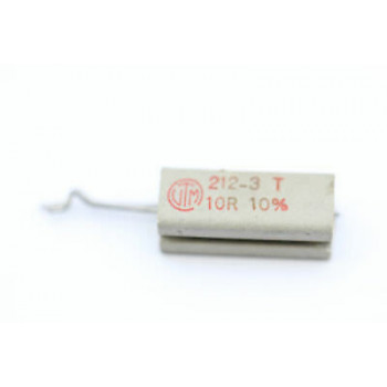 CEMENTED CERAMIC RESISTOR 10 OHM 6W UTM VERTICAL NOS (New Old Stock) *1PC* U1