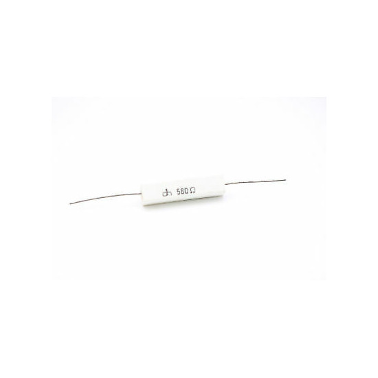 CEMENTED CERAMIC RESISTOR 560 OHM 8W DH AXIAL NOS (New Old Stock) *1PC* U33
