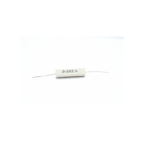 CEMENTED CERAMIC RESISTOR 8,2 K 8W DH AXIAL NOS (New Old Stock) *1PC* U67