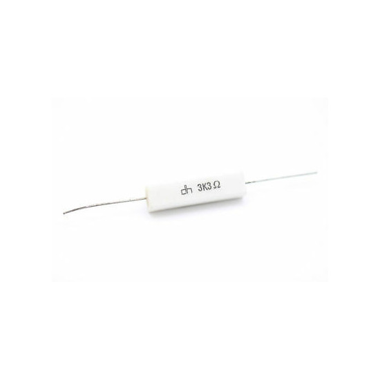 CEMENTED CERAMIC RESISTOR 3,3 K 8W DH AXIAL NOS (New Old Stock) *1PC* U35