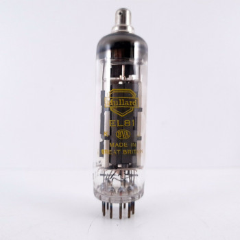 1 X EL81 MULLARD TUBE. 1960s PRODUCTION. 3 MICA. HIGH GAIN. 170%. 26. CH32 2