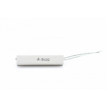 CEMENTED CERAMIC RESISTOR 8,2 K 10W DH VERTICAL NOS (New Old Stock) *1PC* U105