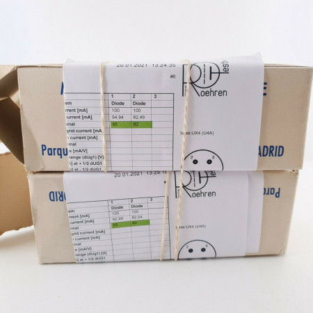 2 X 5Z3 HITACHI TUBE. 1950s JAPANESE PRODUCTION. MATCHED & BALANCED PAIR CT  ENA