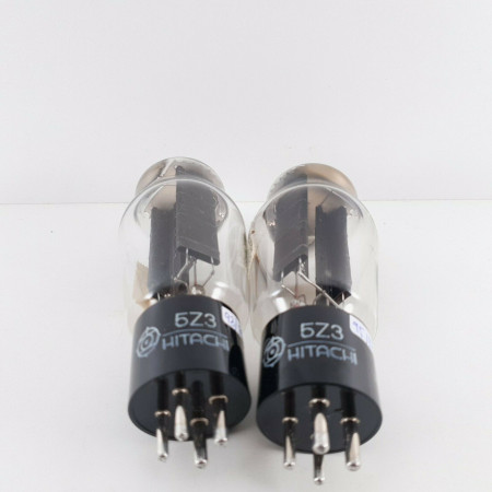 2 X 5Z3 HITACHI TUBE. 1950s JAPANESE PRODUCTION. MATCHED & BALANCED PAIR CT  ENA