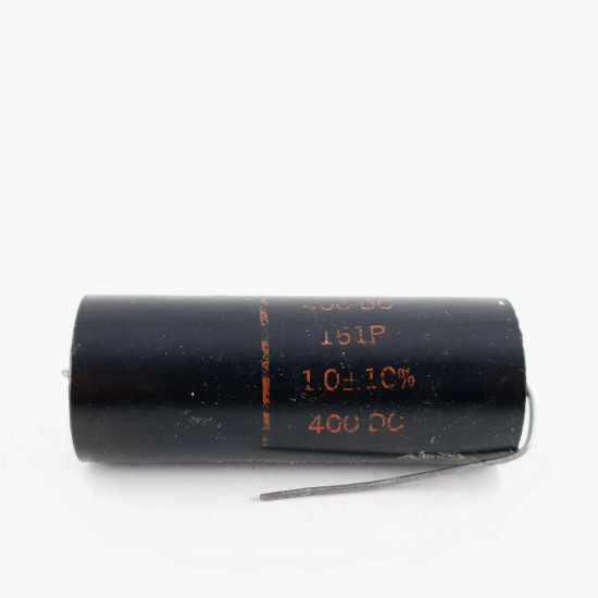1 X 1.0uF ±10% 400V SPRAGUE CAPACITOR BLACK BEAUTY. 161P. CE  ENA