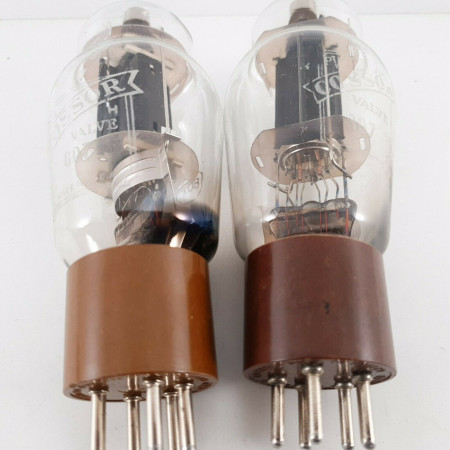 2 X 807 COSSOR TUBE. BLACK PLATES. USA. NOS/NIB.  CT  ENA