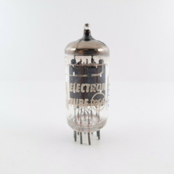 1 X ECC83 RCA TUBE. SIEMENS PRODUCTION. 17MM GREY LADDER PLATES. 1960s.  CT  ENA 2