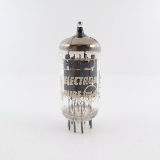 1 X ECC83 RCA TUBE. SIEMENS PRODUCTION. 17MM GREY LADDER PLATES. 1960s.  CT  ENA