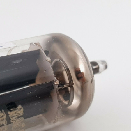 1 X ECC83 RCA TUBE. SIEMENS PRODUCTION. 17MM GREY LADDER PLATES. 1960s.  CT  ENA