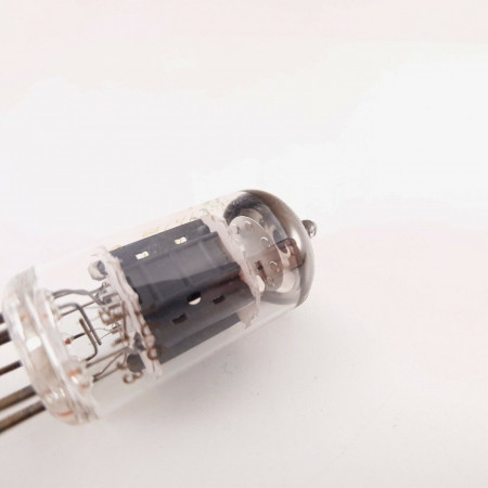 1 X ECC83 PHILIPS TUBE. RTC BRANDED. 1960s PROD DIMPLE GETTER. 116/108%. AA  ENA