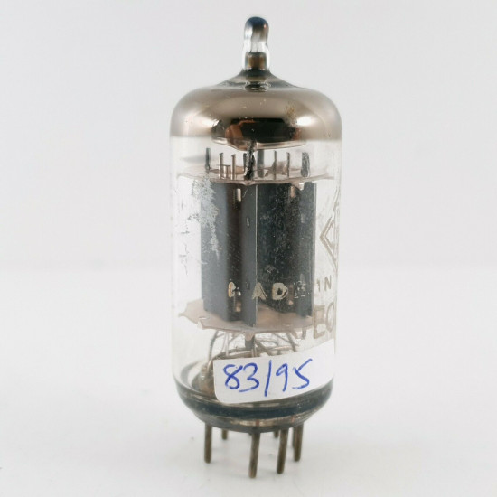 1 X ECC83 TUBE. TELEFUNKEN BRAND. SMOOTH PLATES. DIAMOND MARK. CK  ENA