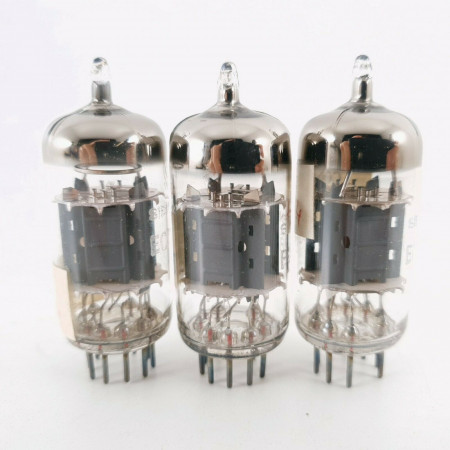 3 X ECC83 TUBE. SIEMENS BRAND. 1960s Siemens und Halske PRODUCTION. CJ  ENA