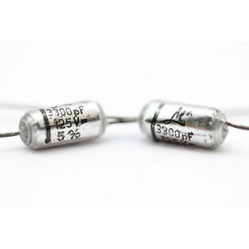 STYROFLEX CAPACITOR MELODIAL 3300pF 125V 5% NOS 5PC. CA37U500CA77U145F21015