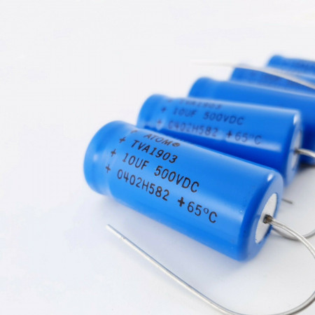 5 X 10uF 10% 500V SPRAGUE CAPACITOR ATOM. TVA1903. 41 CP  ENA