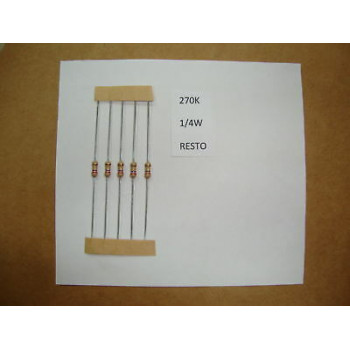 RESISTOR. 1/4W 270K 5% *8 PC* NEW