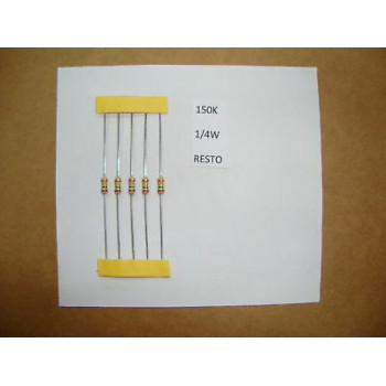 RESISTOR. 1/4W 150K 5% *6 PC* NEW