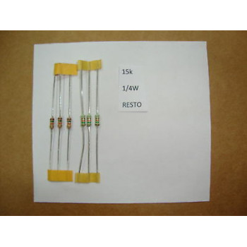 RESISTOR. 1/4W 15K 5% *8 PC* NEW