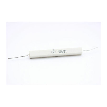 CEMENTED CERAMIC RESISTOR 18K 15W DH AXIAL NOS (New Old Stock) *1PC* U38