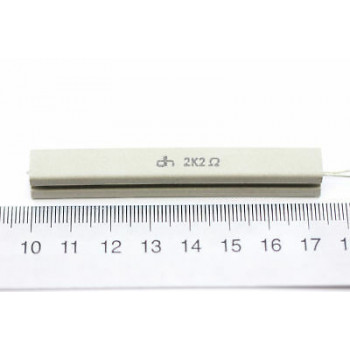 CEMENTED CERAMIC RESISTOR 2,2K 15W DH VERTICAL NOS (New Old Stock) *1PC* U16 2