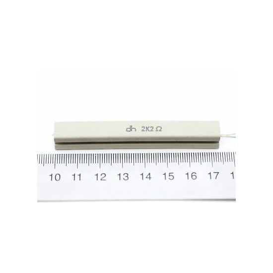 CEMENTED CERAMIC RESISTOR 2,2K 15W DH VERTICAL NOS (New Old Stock) *1PC* U16
