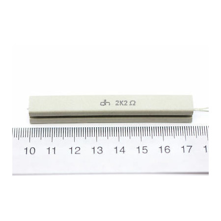 CEMENTED CERAMIC RESISTOR 2,2K 15W DH VERTICAL NOS (New Old Stock) *1PC* U16
