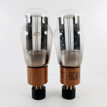 2 X 5R4 TUBE. RCA BRAND. BROWN BASE. BLACK PLATES. CA  ENA 2
