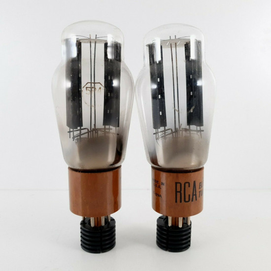 2 X 5R4 TUBE. RCA BRAND. BROWN BASE. BLACK PLATES. CA  ENA