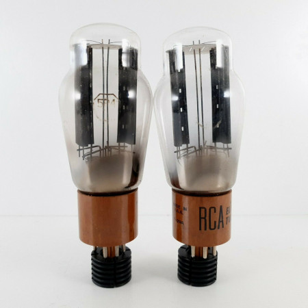 2 X 5R4 TUBE. RCA BRAND. BROWN BASE. BLACK PLATES. CA  ENA