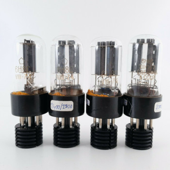 4 X 6H8C / 6SN7GT TUBE. RUSSIAN PRODUCTION. T PLATES. 2 MATCHED PAIRS.  CT  ENA 2
