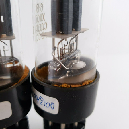 4 X 6H8C / 6SN7GT TUBE. RUSSIAN PRODUCTION. T PLATES. 2 MATCHED PAIRS.  CT  ENA