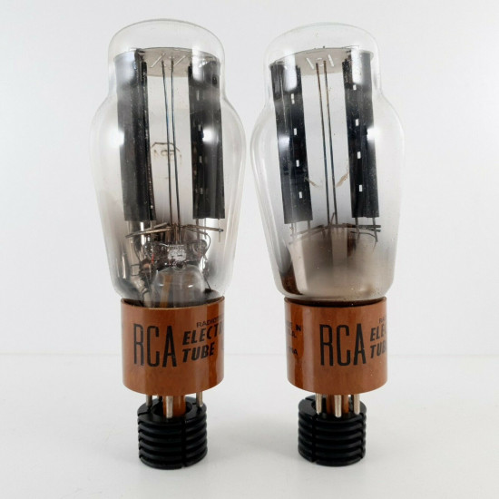 2 X 5R4 TUBE. RCA BRAND. BROWN BASE. BLACK PLATES. CA  ENA
