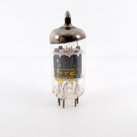 1 X ECC82 TUBE. RTC BRAND. 1960s PHILIPS PRODUCTION. DIMPLE GETTER. CÑ  ENA