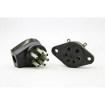 6 PINS SOCKET BAQUELITE HIGH QUALITY FOR SPEAKERS CONNECTIONS CONEXION ALTAVOCES