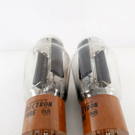 2 X 5R4 TUBE. RCA BRAND. BROWN BASE. BLACK PLATES. CA  ENA