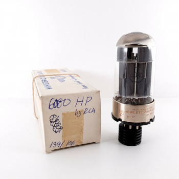 1 X 6080 RCA TUBE. HP BRANDED. 3 MICAS. 1960s PRODUCTION. 139/106% AG  ENA