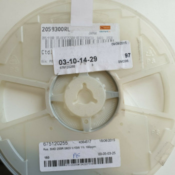 10 x 255R 1/10W 1% 100PPM SMD FARNELL ELEMENT14 RESISTOR. CA391U90F010721